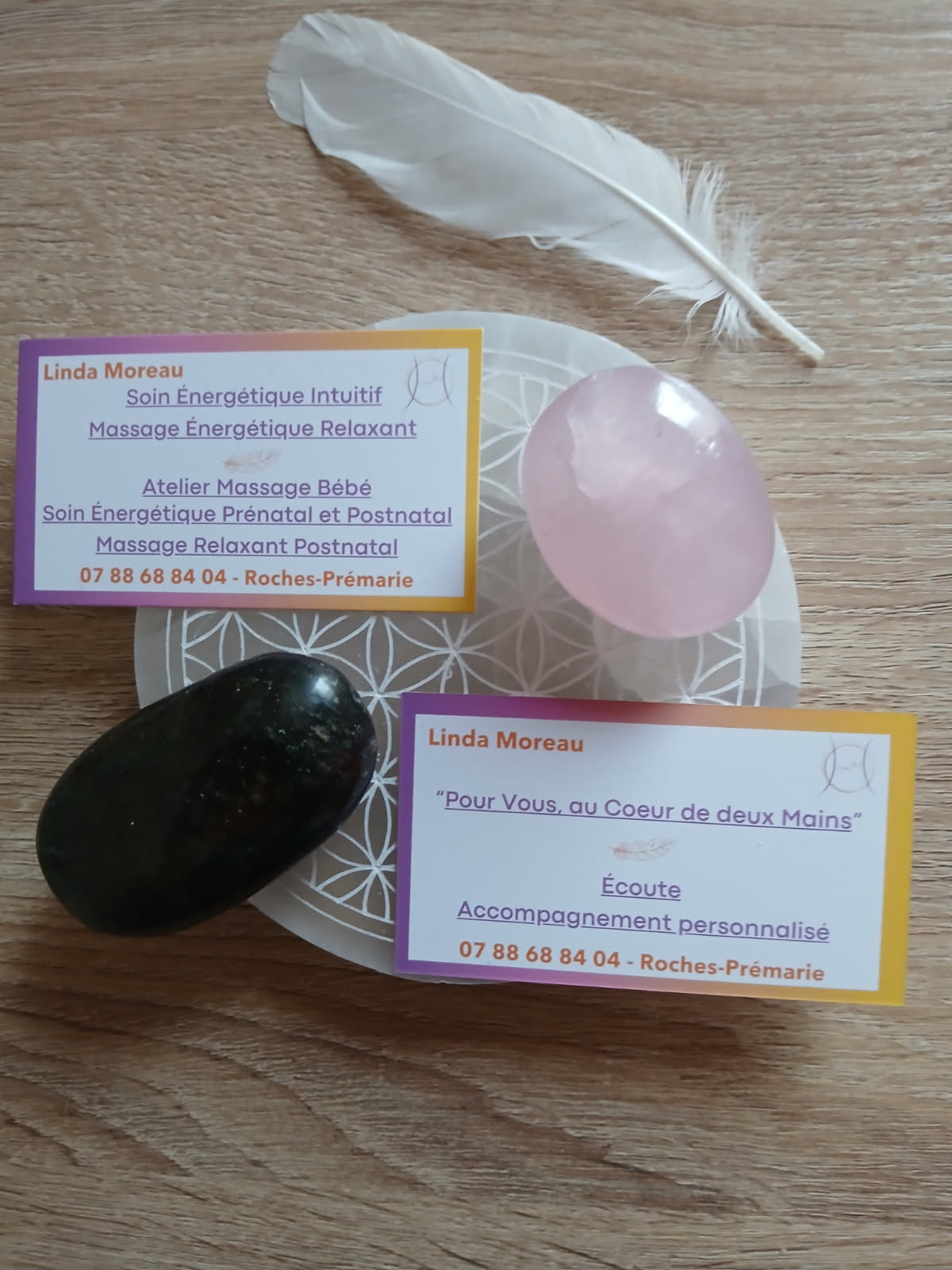 carte de visite pour massage